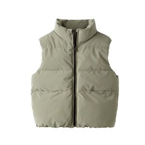 Zara Puffer Vest in Gray